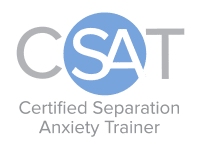Logo for Certified Separation Anxiety Trainer CSAT specialist i hundeadfærd